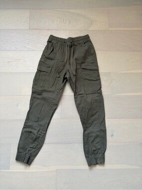 refuge Olive Green Women's Cargo Joggers